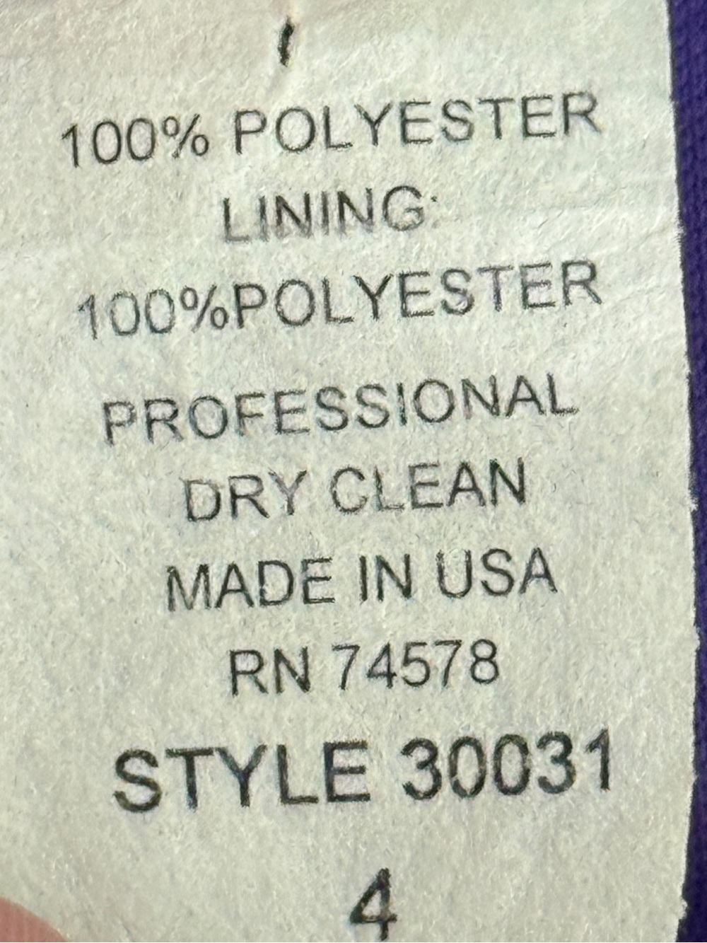 Vintage Caché Brilliant Purple Halter Dress | Y2K Elegant Evening Dress Size 4 - Picture 9 of 9